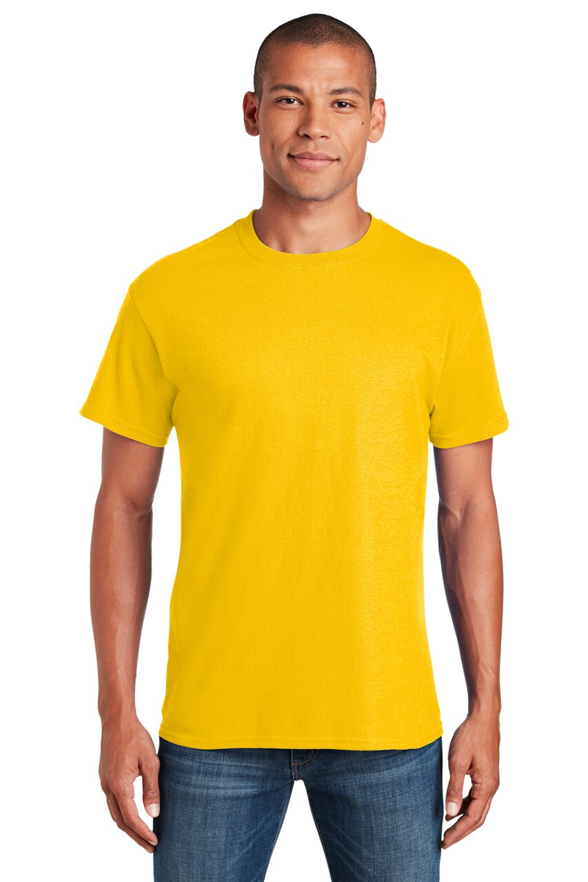 Gildan® Crewneck Heavy Cotton Short Sleeve T-Shirt 5.3 oz 100% Cotton Classic Fit Everyday Blank Tee for Custom Printing